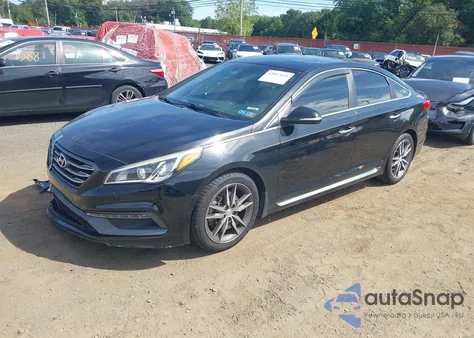2015 Hyundai Sonata Sport 2.0T from USA, damaged, VIN 5NPE34AB1FH102357